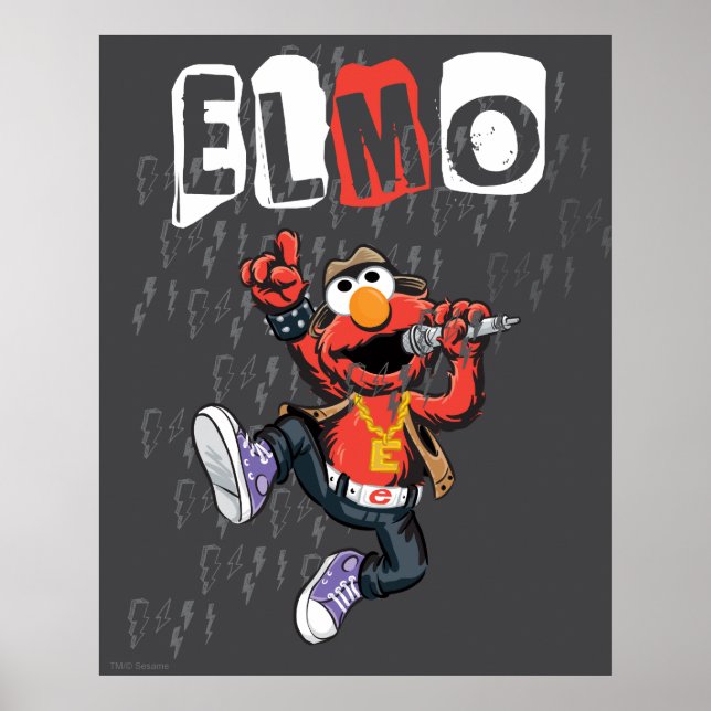 Elmo Rockin' Out Poster (Front)