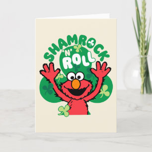 Elmo Shamrock 'N' Roll Holiday Card
