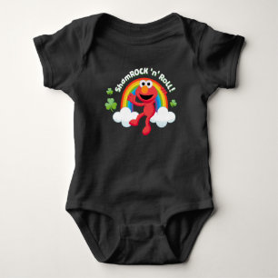 Elmo Shamrock 'n' Roll Rainbow Baby Bodysuit