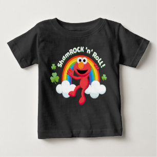 Elmo   Shamrock 'n' Roll Rainbow Baby T-Shirt