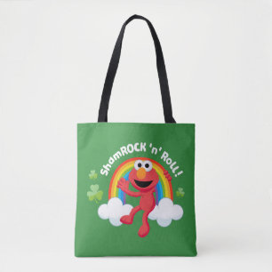 Elmo Shamrock 'n' Roll Rainbow Tote Bag