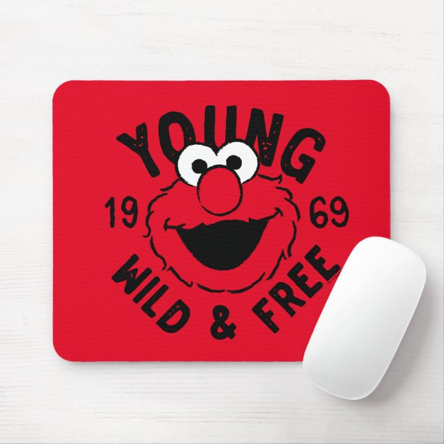 Elmo Skate Logo - Young, Wild & Free 1969 Mouse Pad (With Mouse)