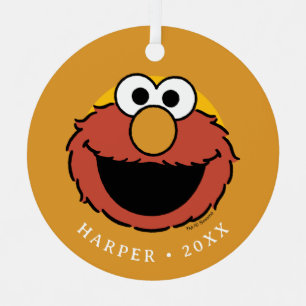 Elmo Smiling Face Metal Tree Decoration