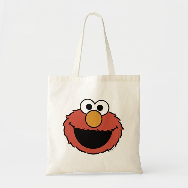 Elmo Smiling Face Tote Bag (Front)