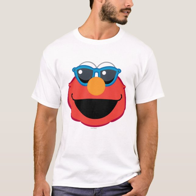 Elmo  Smiling Face with Sunglasses T-Shirt (Front)
