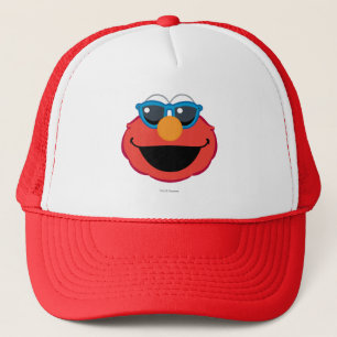 Elmo  Smiling Face with Sunglasses Trucker Hat