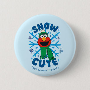 Elmo Snow Cute 6 Cm Round Badge