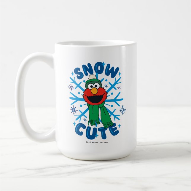 Elmo Snow Cute Coffee Mug (Left)