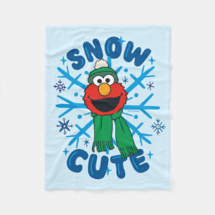 Elmo Snow Cute Fleece Blanket
