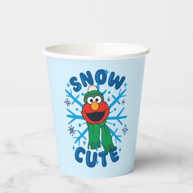 Elmo Snow Cute Paper Cups (Left)