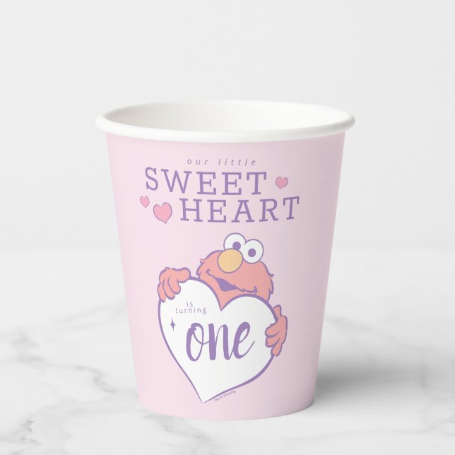Elmo Sweetheart Birthday Paper Cups (Front)