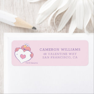 Elmo Sweetheart Birthday Return Address Label