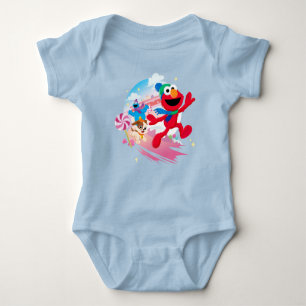 Elmo, Tango & Cookie Monster Best Christmas Ever Baby Bodysuit