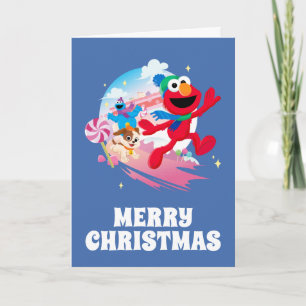Elmo, Tango & Cookie Monster Best Christmas Ever Holiday Card