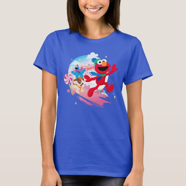 Elmo, Tango & Cookie Monster | Best Christmas Ever T-Shirt (Front)