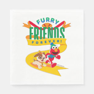Elmo & Tango   Furry Friends Forever Napkin