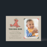 Elmo | The Big One First Birthday - Photo Invitation<br><div class="desc">Celebrate your child's first Birthday with these super cute vintage Sesame Street Emo invitations. Personalise by adding all your party details and your favourite photo! © 2023 Sesame Workshop. www.sesamestreet.org</div>
