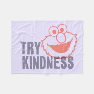 Elmo   Try Kindness Fleece Blanket
