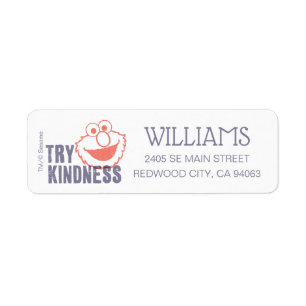 Elmo   Try Kindness Return Address Label