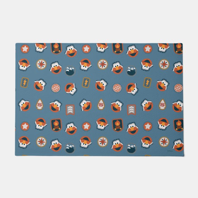 Elmo Woodland Explorer Pattern Doormat (Front)
