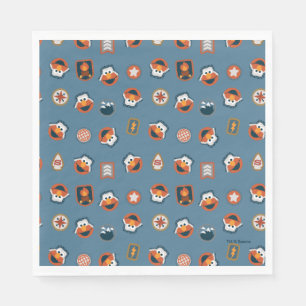 Elmo Woodland Explorer Pattern Napkin
