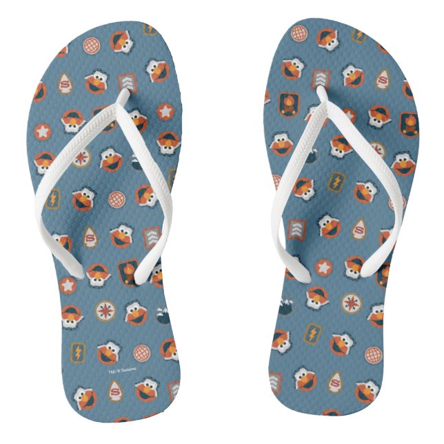 Elmo Woodland Explorer Pattern Thongs (Footbed)