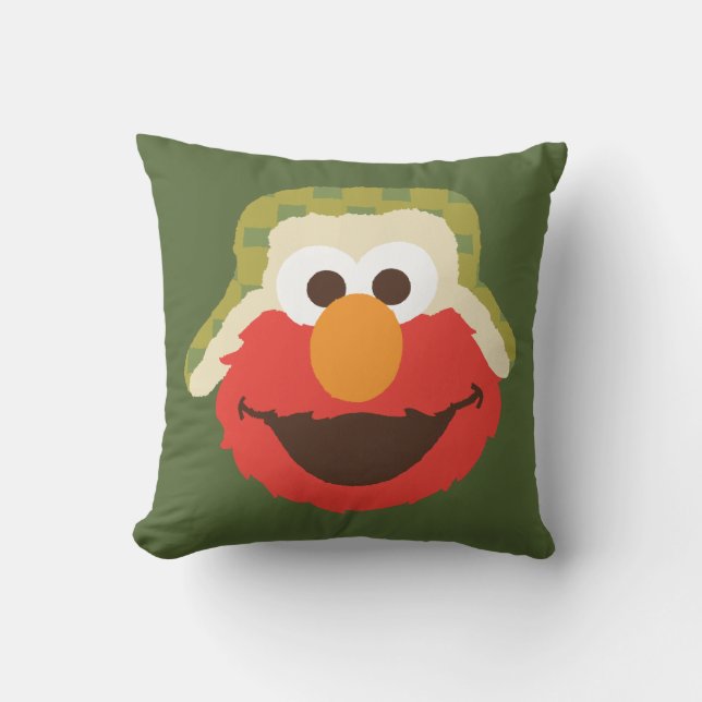 Elmo Woodland Face Cushion (Front)