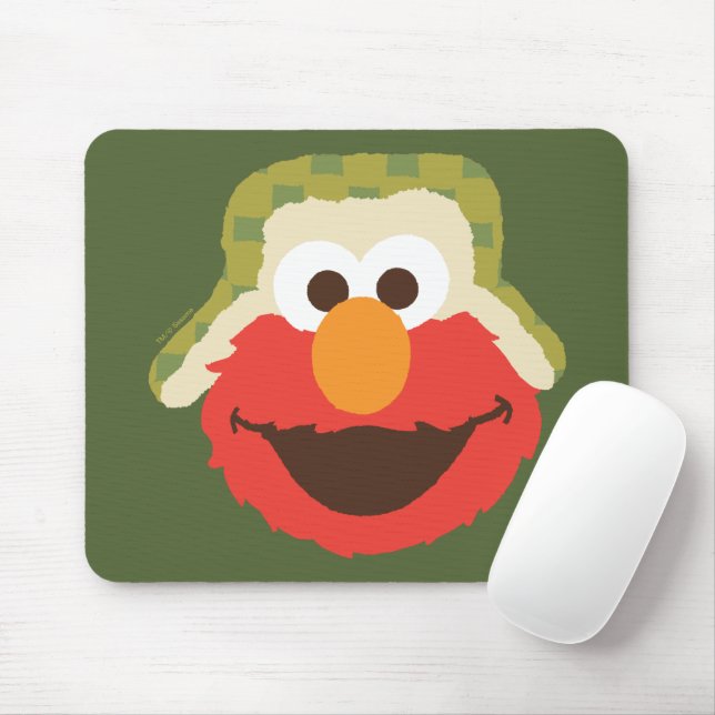 Elmo Woodland Face Mouse Pad (With Mouse)