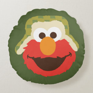 Elmo Woodland Face Round Cushion