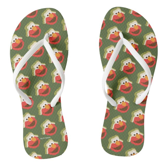 Elmo Woodland Face Thongs (Footbed)