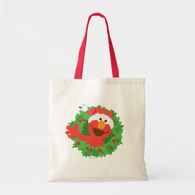 Elmo Wreath Tote Bag (Front)