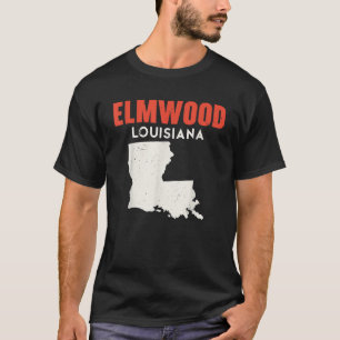 Elmwood Louisiana USA State America Travel Louisia T-Shirt