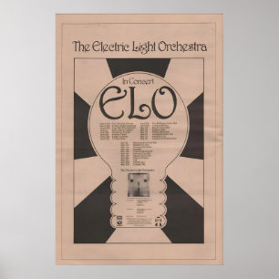 ELO 1972 Poster Electric Light Orchestra