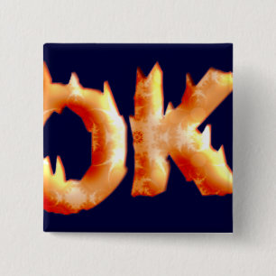 Elokut 15 Cm Square Badge