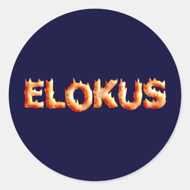 Elokut Classic Round Sticker (Front)