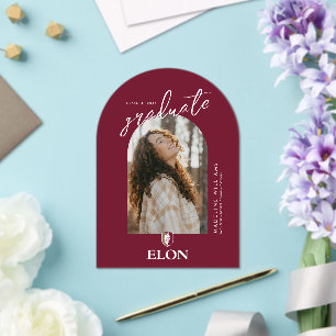 Elon   Graduate 20XX Acrylic Invitations