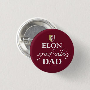 Elon   Graduate's Dad 3 Cm Round Badge