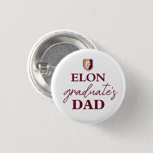 Elon   Graduate's Dad 3 Cm Round Badge
