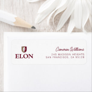 Elon Graduation Return Address Label