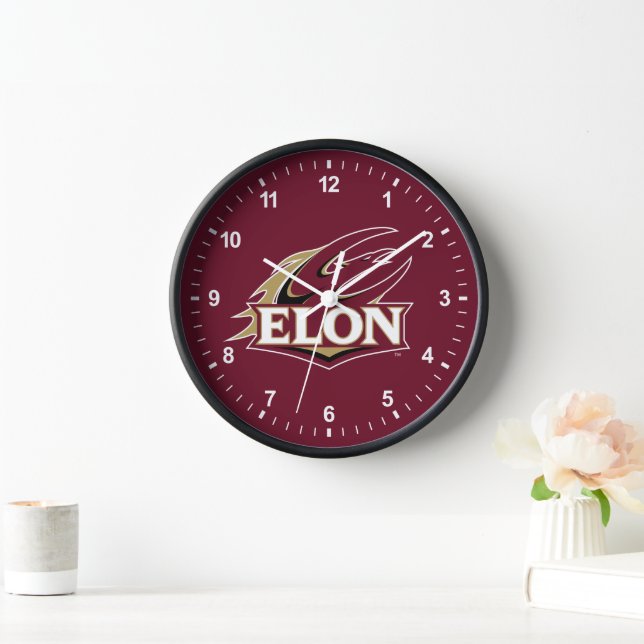 Elon Phoenix Logo Clock (Home)