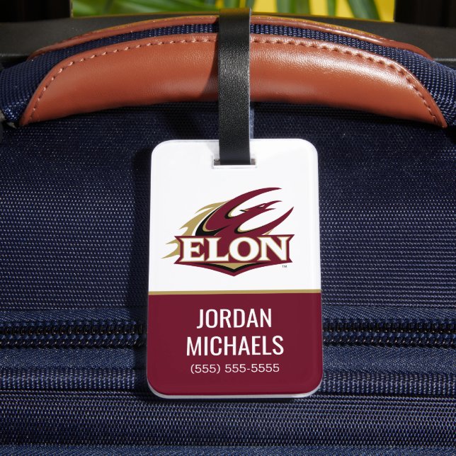 Elon Phoenix Logo Luggage Tag (Back Insitu 4)