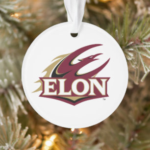Elon Phoenix Logo Ornament