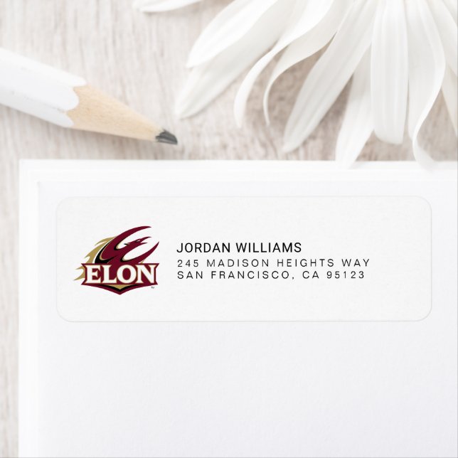 Elon Phoenix Logo Return Address Label (Insitu)
