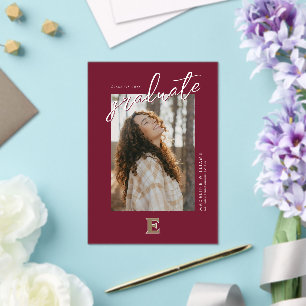 Elon University E   Class of 2OXX Acrylic Invitations