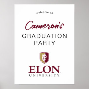 Elon University E Graduation Poster