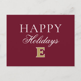 Elon University E Holiday Postcard