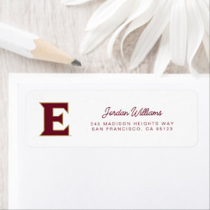 Elon University E Return Address Label