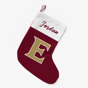 Elon University E Small Christmas Stocking
