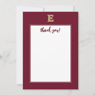 Elon University E   Thank You Card