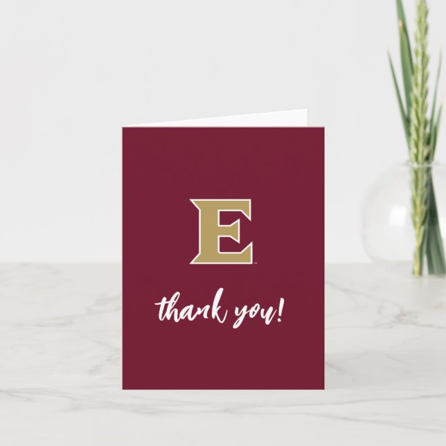 Elon University E | Thank You Card (Front)